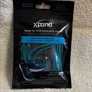 AND Quick-Release Men’s Shoelace System - Teal/Black